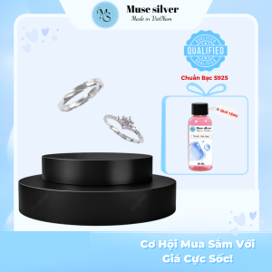 Nhẫn Đôi Bạc Free size MuseSliver