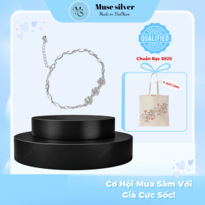 Lắc Tay Bạc Muse Silver Hoa Hồng