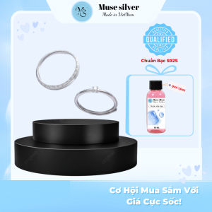 Nhẫn Đôi Bạc Free Size MuseSliver True Love