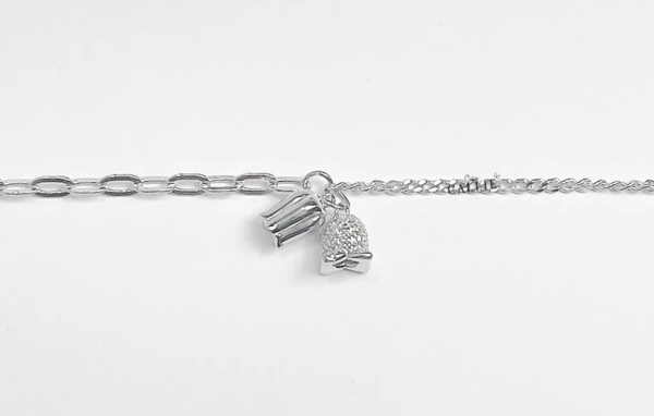 Lắc Tay Bạc Muse Silver Linh Lan Xi Bạch Kim - Ảnh 3