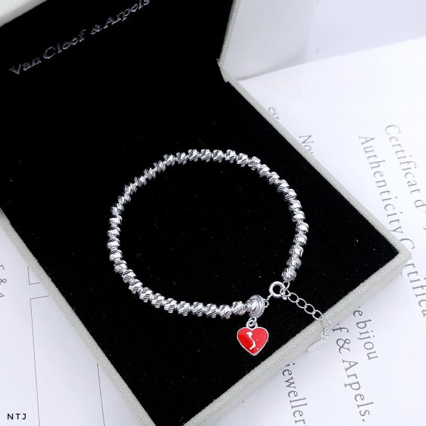 Vòng tay nam nữ có gắn Lá Cờ và biểu tượng Đất Nước Việt Nam -Musesilver - Ảnh 4