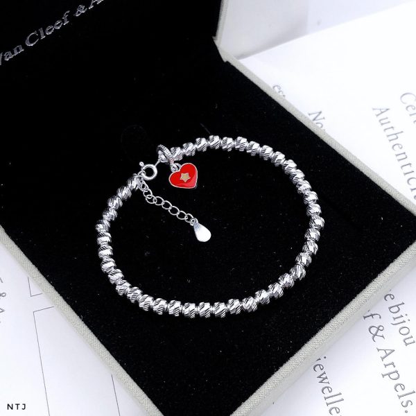 Vòng tay nam nữ có gắn Lá Cờ và biểu tượng Đất Nước Việt Nam -Musesilver - Ảnh 5