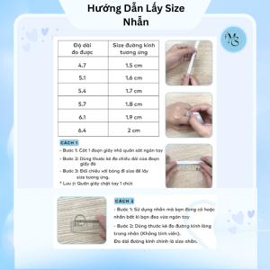 cách đo size nhẫn nữ